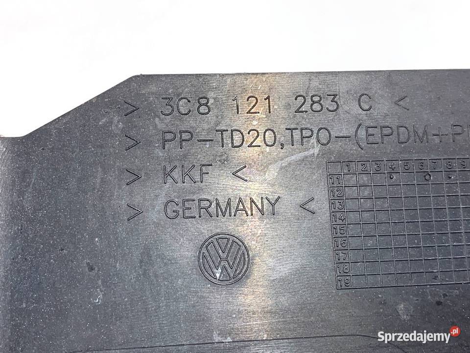 KIEROWNICA POWIETRZA KOMPLET VW CC B7 3C8121330C osobowe podkarpackie