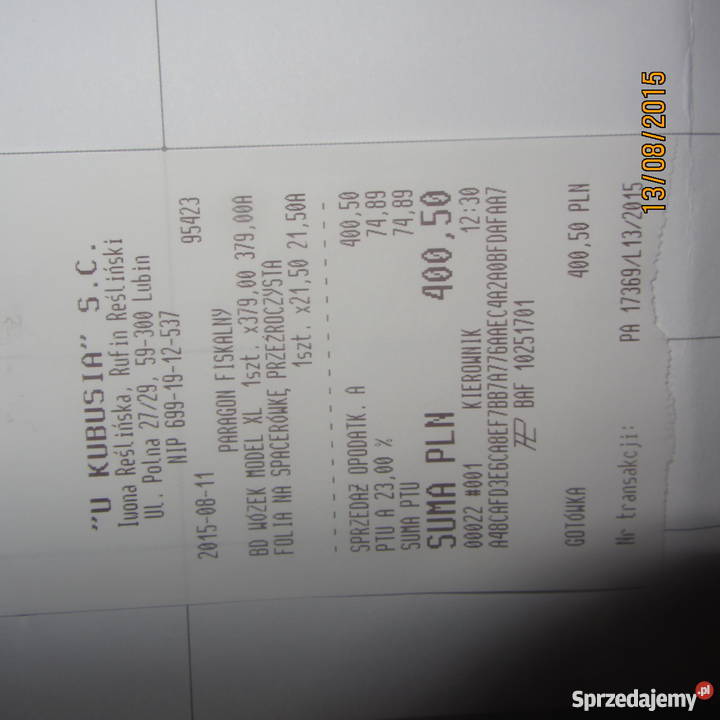 wózek spacerówka bomiko XL NOWY duża buda Lubin