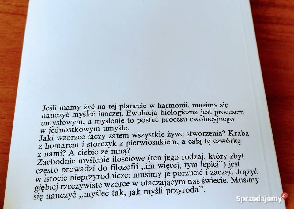 Umysł i przyroda jedność konieczna Gregory