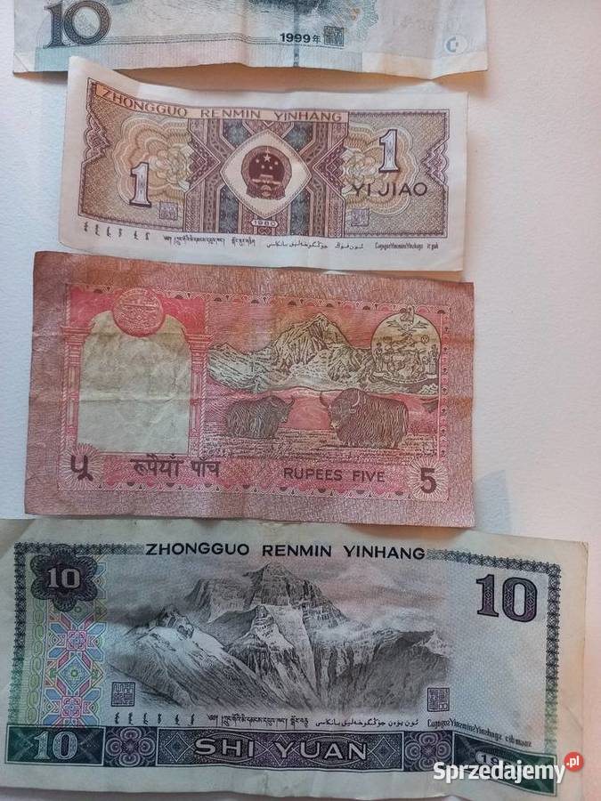 Banknoty Chiny Warszawa sprzedam