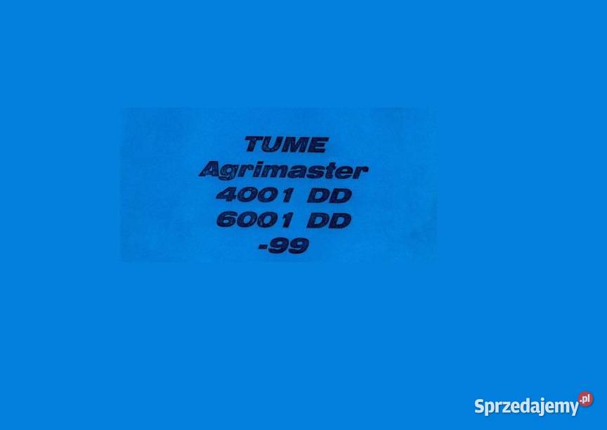 Tume Agrimaster 4001DD 6001DD katalog części Kielce