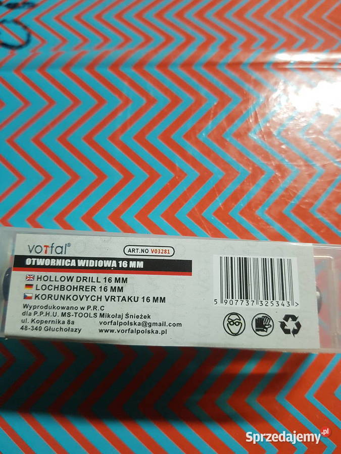 Otwornica do Metalu z węglikiem spiekanym 16 mm wielkopolskie Głogowa sprzedam