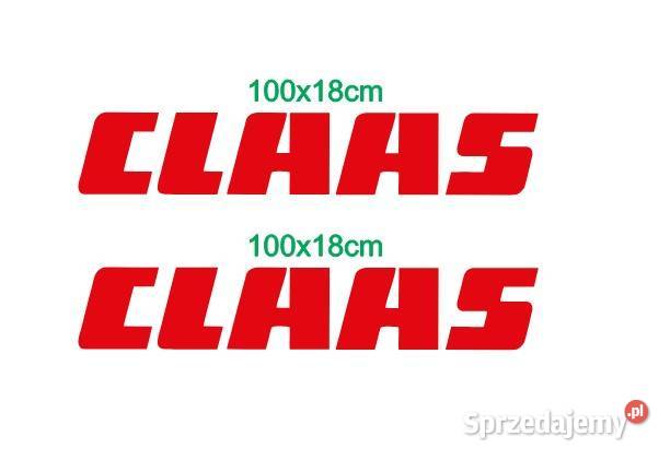 Naklejki Naklejka Claas 100x18 2 czerwone Ostróda
