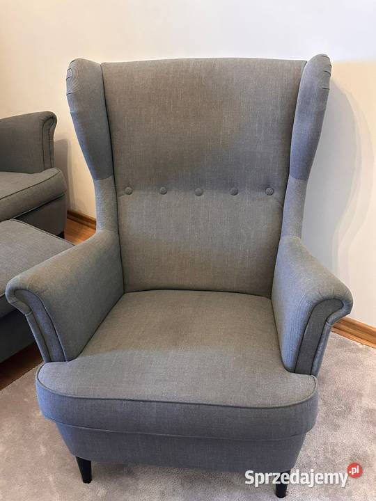 Komplet wypoczynkowy Uszak IKEA STRANDMON sofa