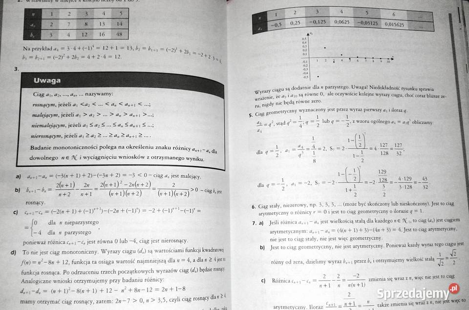 Zbiór zadań z matematyki liceum Teresa lubelskie Chełm sprzedam