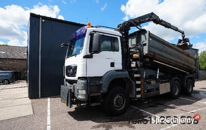 Wywrotka 6x6 z dzwigiem bordmatic Man Tgs Warszawa