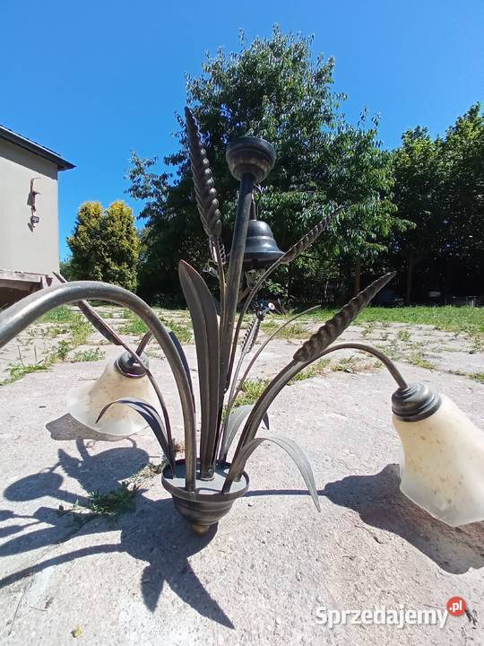 Żyrandol trzy ramienny kłos dolnośląskie Jelenia Góra