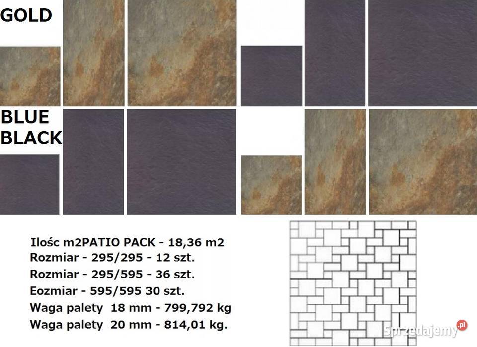 gres vetusto rustic struktura patio pack 1836 m2 Gorzów Wielkopolski