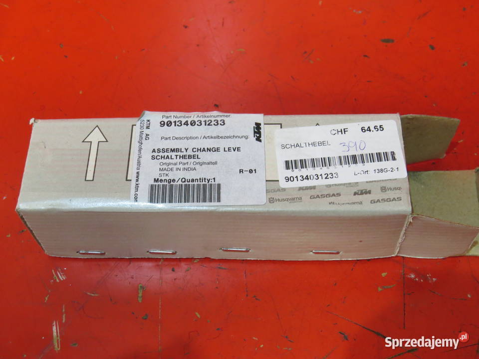 KTM GASGAS HUSQVARNA 90134031233 DŹWIGNIA ZMIANY Gdańsk