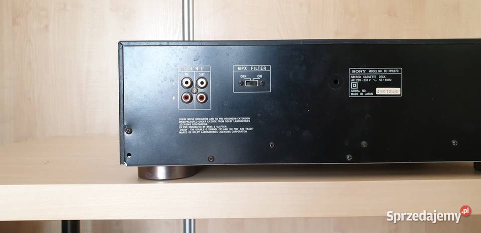 SONY STEREO CASETTE DECK TCWR870 Magnetofony małopolskie