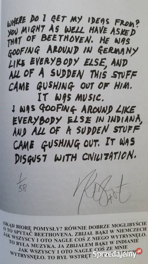 Armagedon w retrospektywie KURT VONNEGUT Proza i poezja lubelskie Puławy