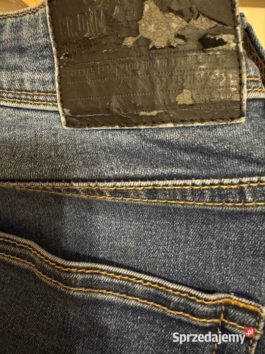 Jeansy męskie 3032 slim fit granatowe Carry z Odzież codzienna