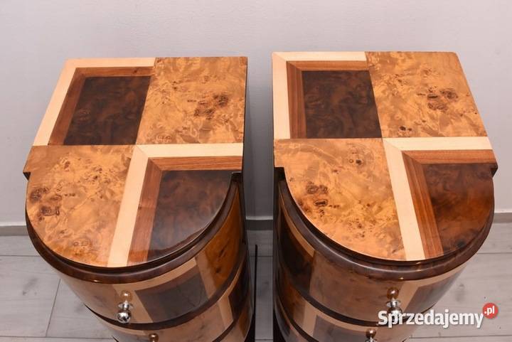 Stoliki Nocne Art Deco Szafki Szafy Gięte Drewno Kraków