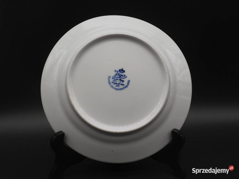 Talerzyk deserowy wzór słomkowy JGER EISENBERG Porcelana i szkło Raszków sprzedam