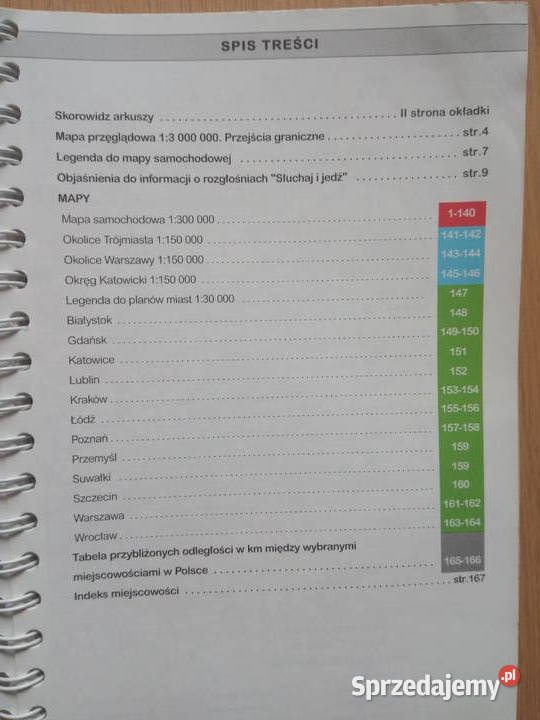 Atlas samochodowy Polski 2001r Dąbrowa Górnicza