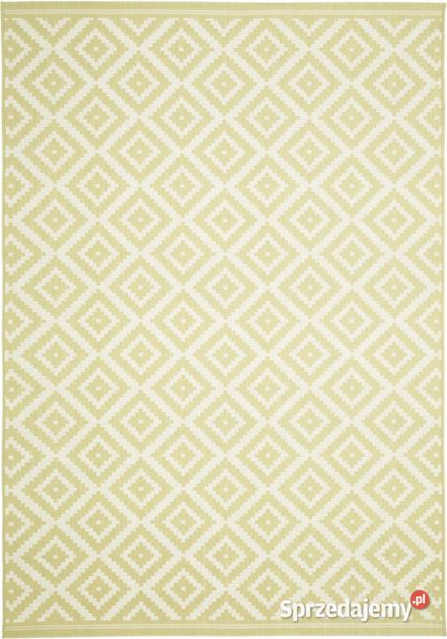 Dywan 120x170 dom taras altanka żółty Gaszowice