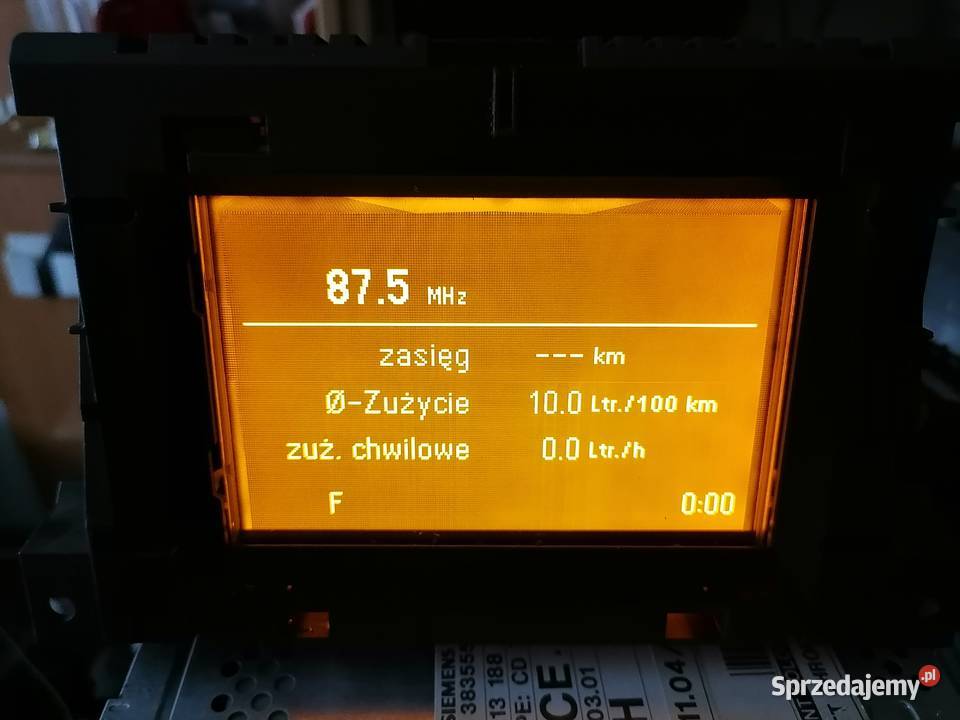 Wyświetlacz GID Opel Astra H Zafira B 3 Liniowy osobowe wielkopolskie Poznań