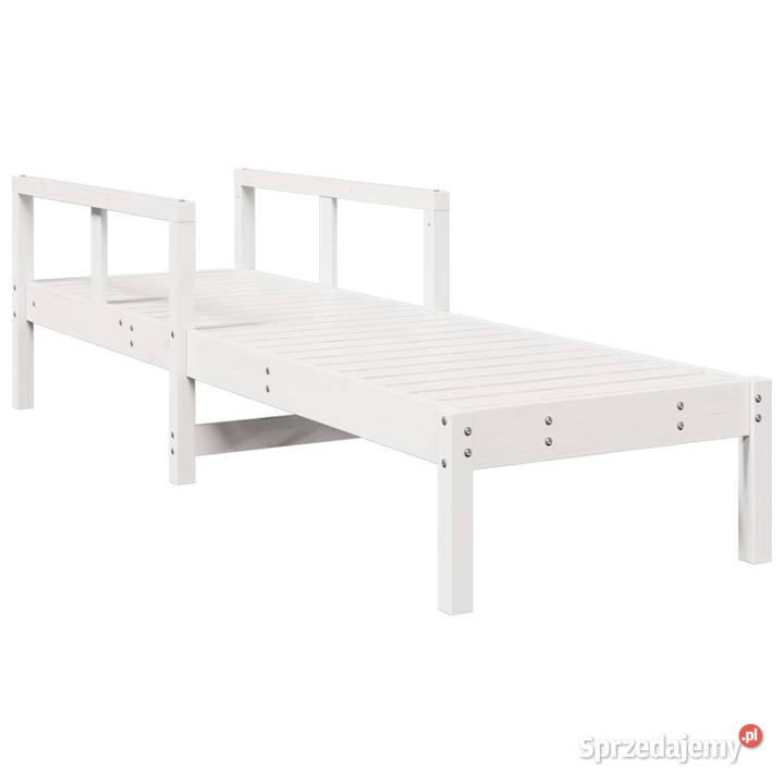 Leżak biały 1995x62x55 drewno sosnowe WM832539 Warszawa