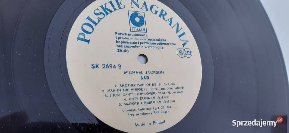 Michael Jackson Badpłyta winylowawinyl