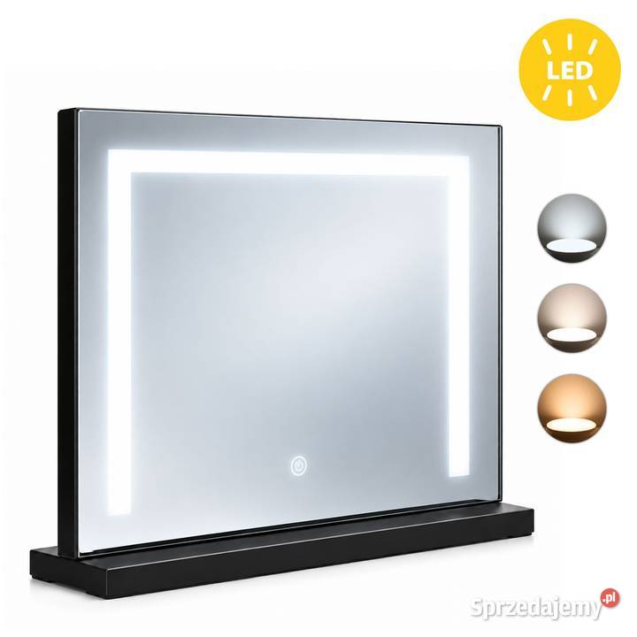 Lustro do makijażu LED ModernHome 50x40 3 barwy