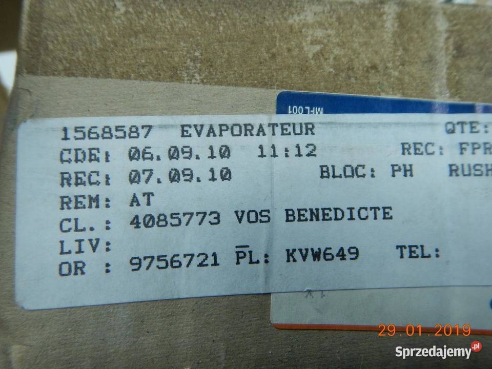 OBUDOWA STEROWANIA NAGRZEWNICY FORD KA 08 ORYG lubelskie