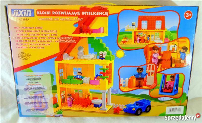 Klocki dom domek 76 elementów 3188A JIXIN pomorskie Lębork sprzedam