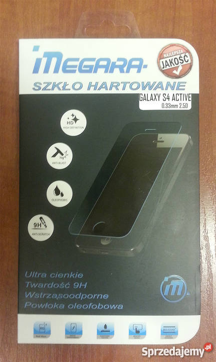 MEGARA Szkło hartowane 9H GALAXY S4 active Dąbrowa Górnicza