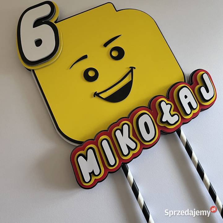 Topper dekoracja na tort lego urodziny Nowy Sącz