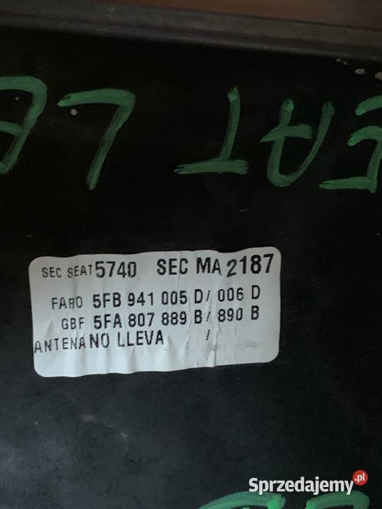 Lampa lewa FUL LED SEAT LEON IV 5FB941005D nowa wielkopolskie Margonin sprzedam