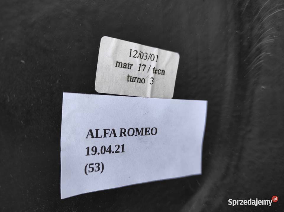 BOCZEK BAGAŻNIKA TAPICERKA ALFA ROMEO 147 937 3D wielkopolskie