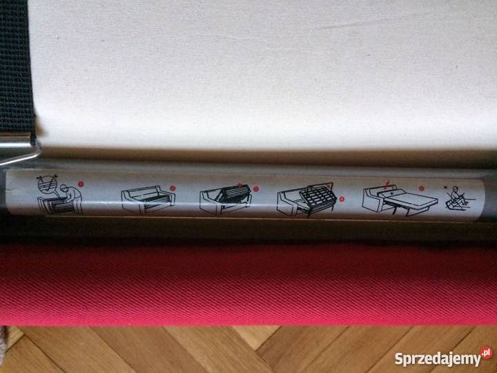 Czerwona sofa kanapa rozkładana EKTORP IKEA 90cm Warszawa