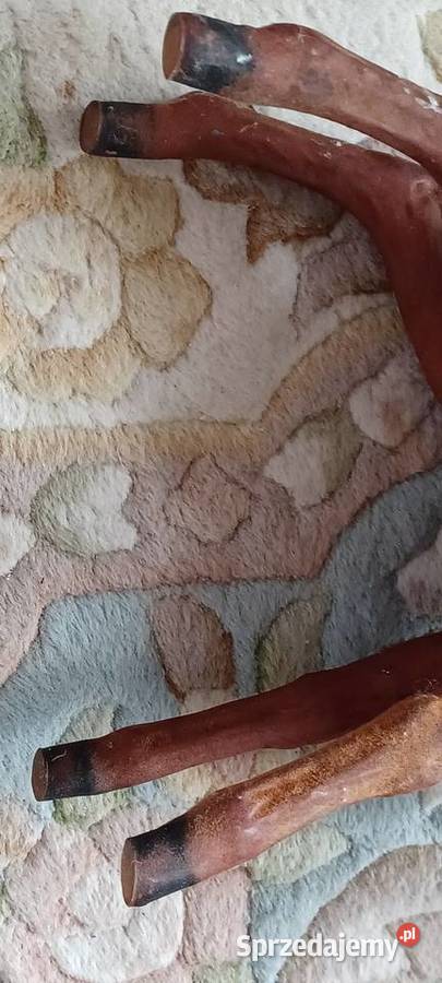 sarna figurka flokowana stara Heissner wielkopolskie Poznań