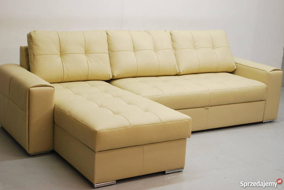 beżowy SKÓRA NATURALNA NAROŻNIK Z FSPANIA 10006 275cm Poznań sprzedam