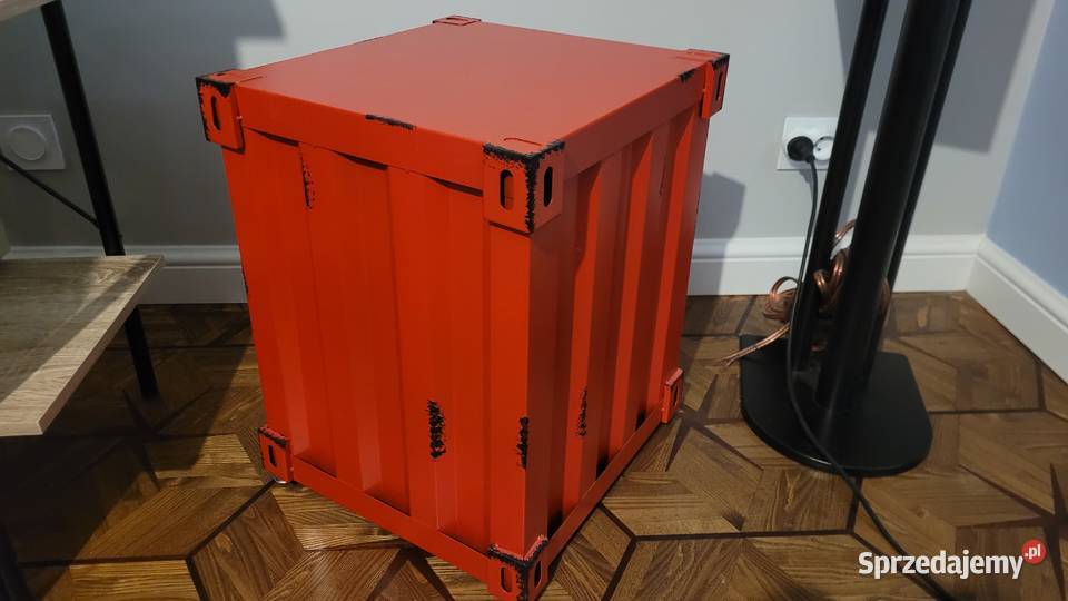 Szafka nocna kontener metalowy industrial loft Łódź