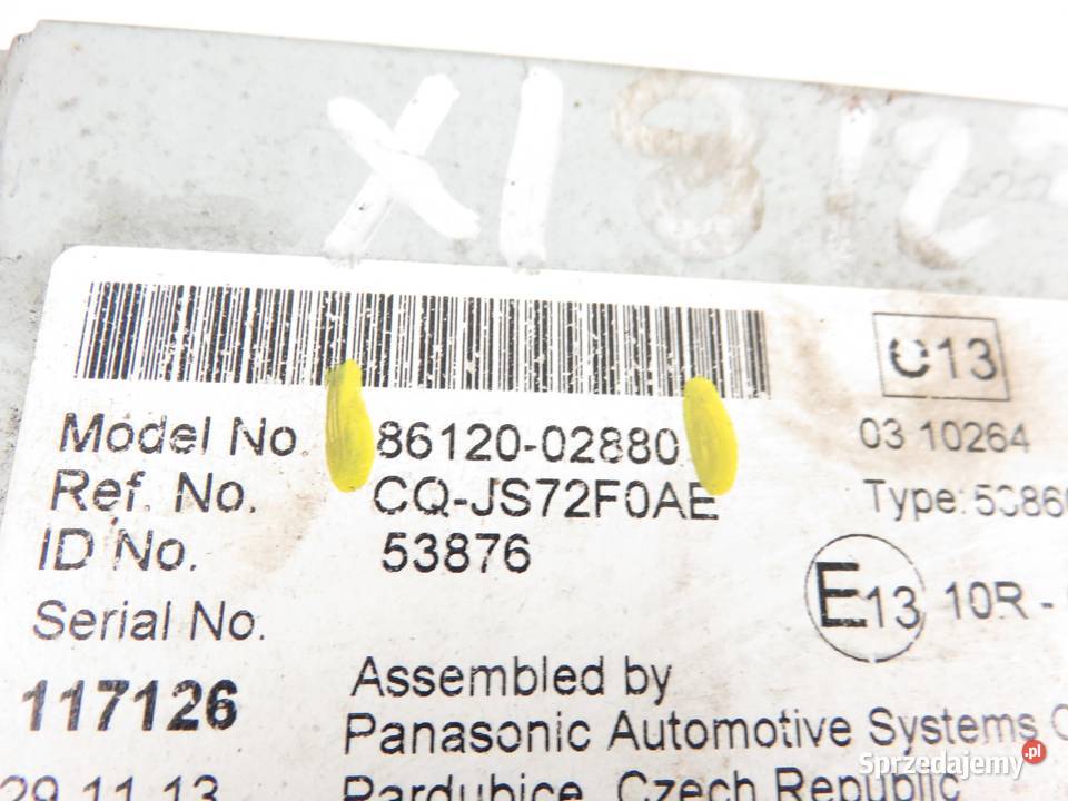 RADIO TOYOTA AURIS II E18 861202880 Radioodtwarzacze małopolskie