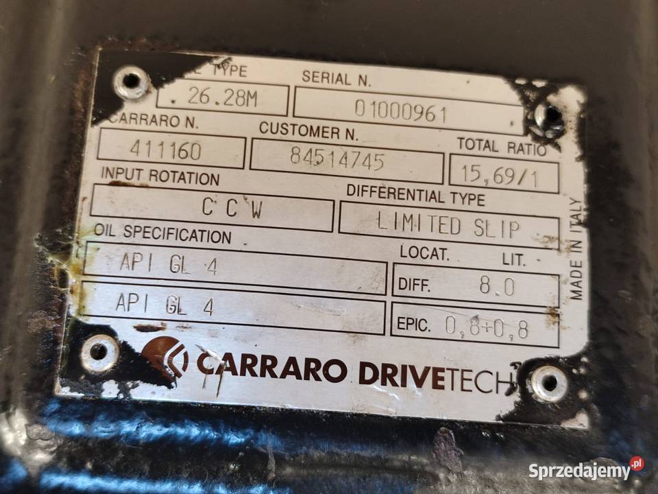 Cylinder hamulcowy CA411264 CASE 735 FARMLIFT