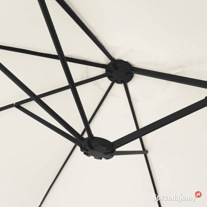 Podwójny parasol ogrodowy z LED piaskowy 449x245 mazowieckie Warszawa