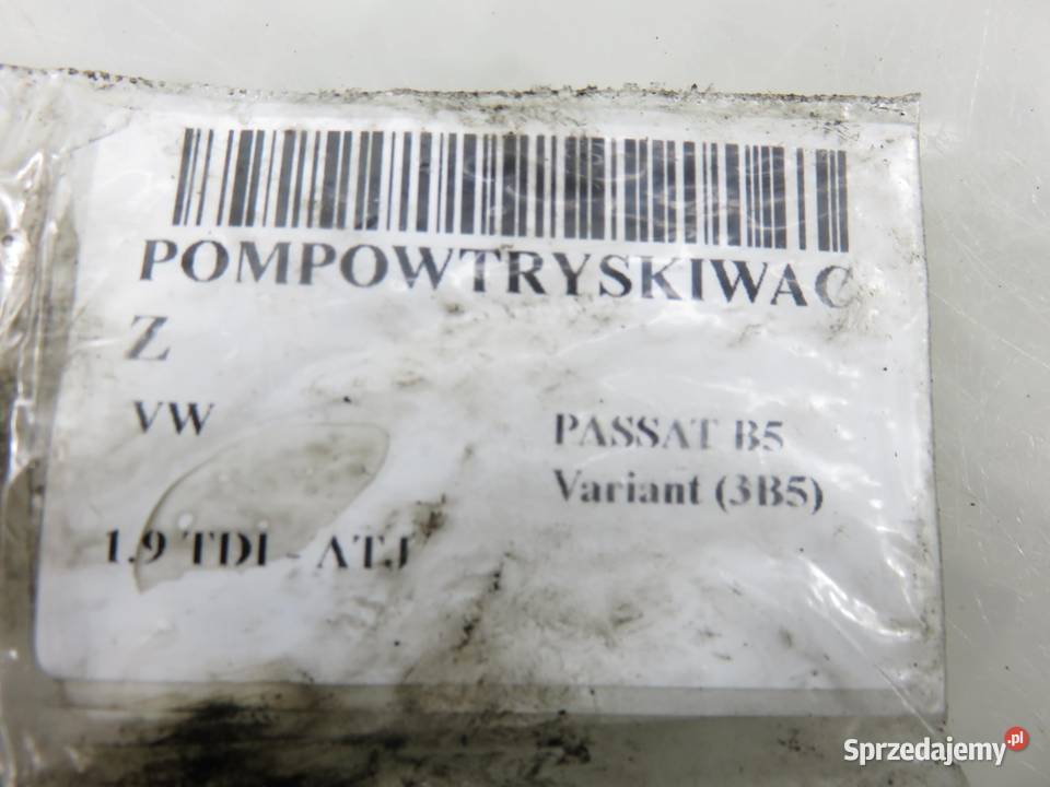 POMPOWTRYSKIWACZ VW PASSAT B5 19 TDI 038130073F osobowe sprzedam