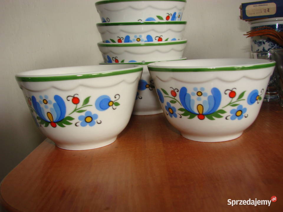Lubiana wzór kaszubski miseczka PRL Porcelana i szkło Pruszcz Gdański