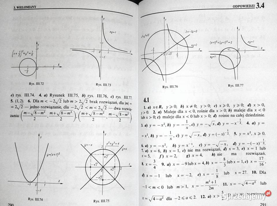 Matematyka maturzystów zadania W Leksiński sprzedam