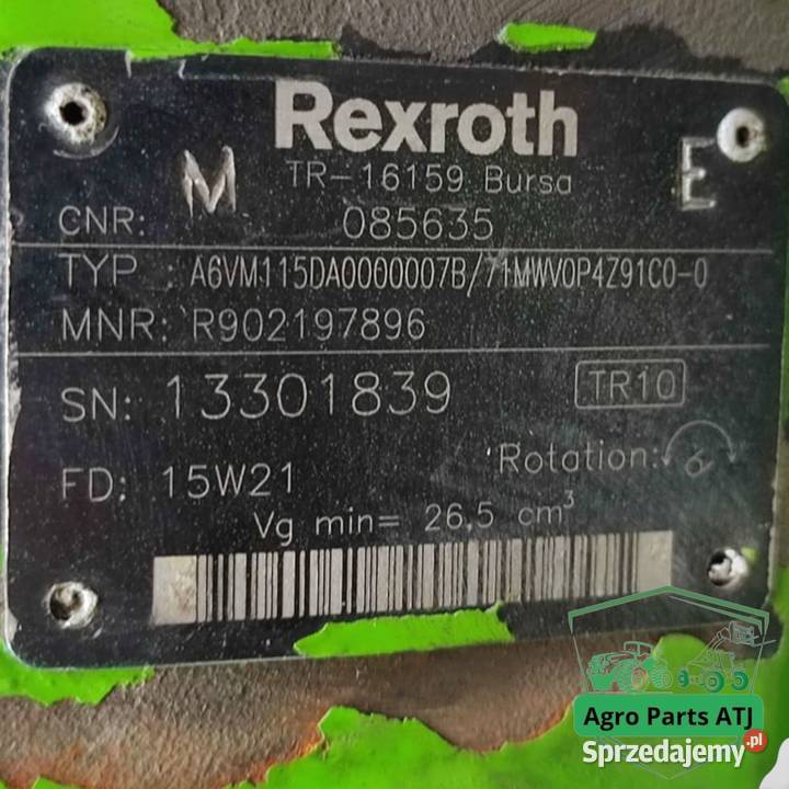 Hydromotor A6VM115 Rexroth R902197896 Merlo 256 Ciechanowiec