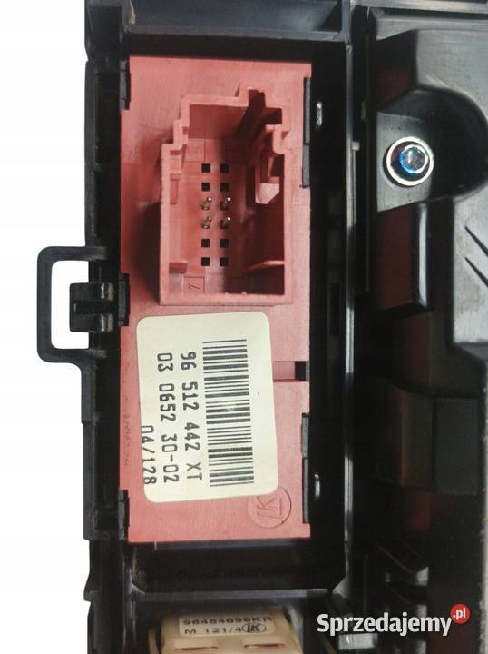 PANEL NAWIEWU 96533783 Peugeot 407 I 20042010 Panele sterowania, przełączniki
