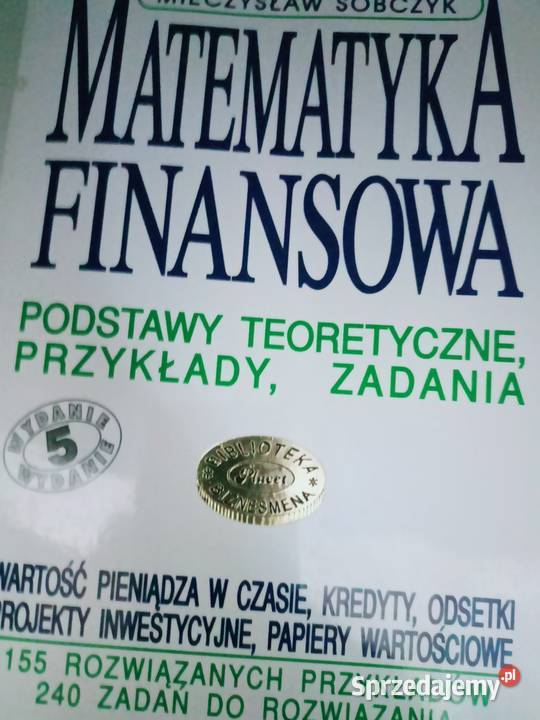 Matematyka finansowa podręczniki szkolne księgarnia Praga