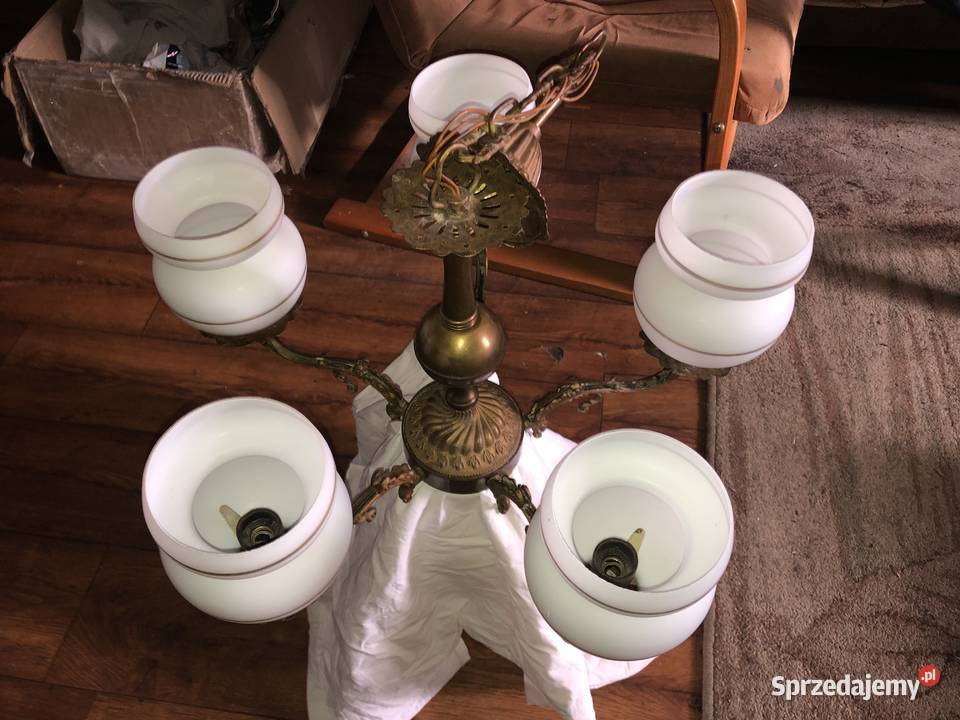 ŻYRANDOL mosiężny stan POLAM Tarnowskie Góry