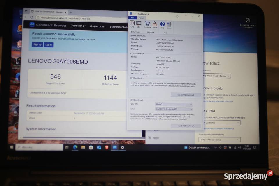 Lenovo ThinkPad s440 win10 gry dotykowy Kobyłka