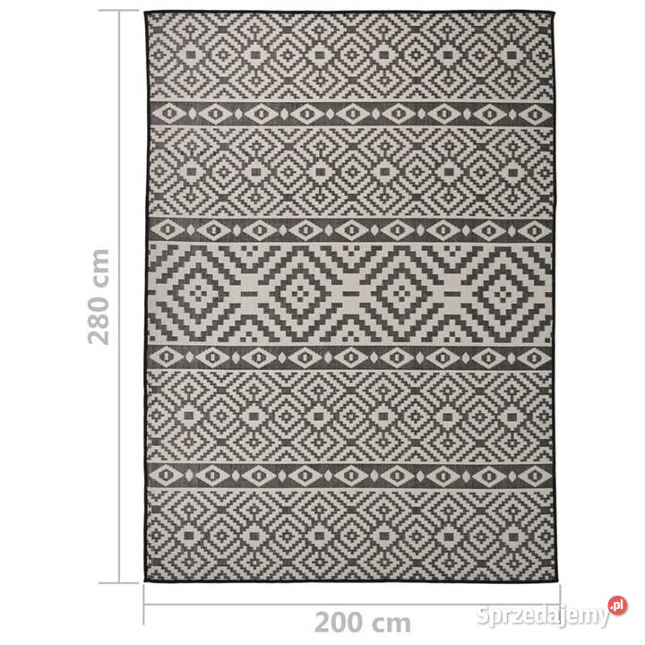 Dywan zewnętrzny o płaskim splocie 200x280