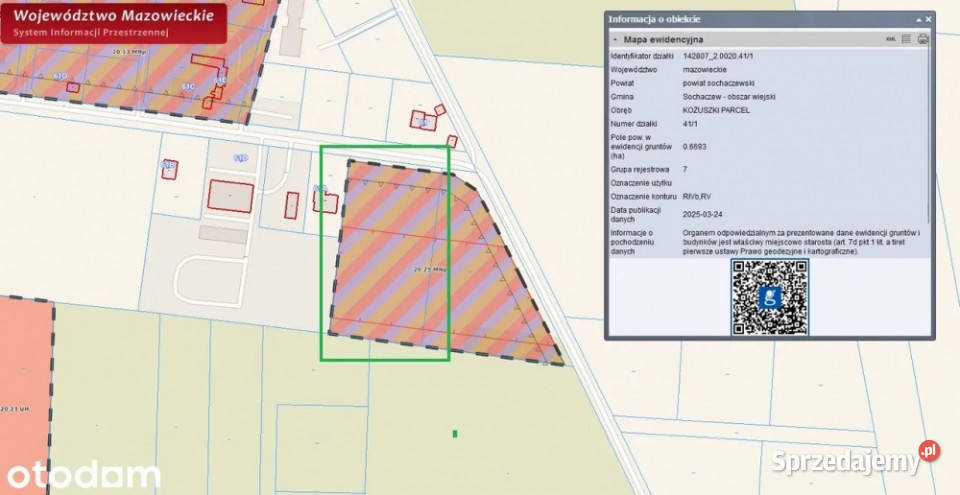 Działka budowlana Parcele Kożuszki Trojanowska mazowieckie Kożuszki-Parcel