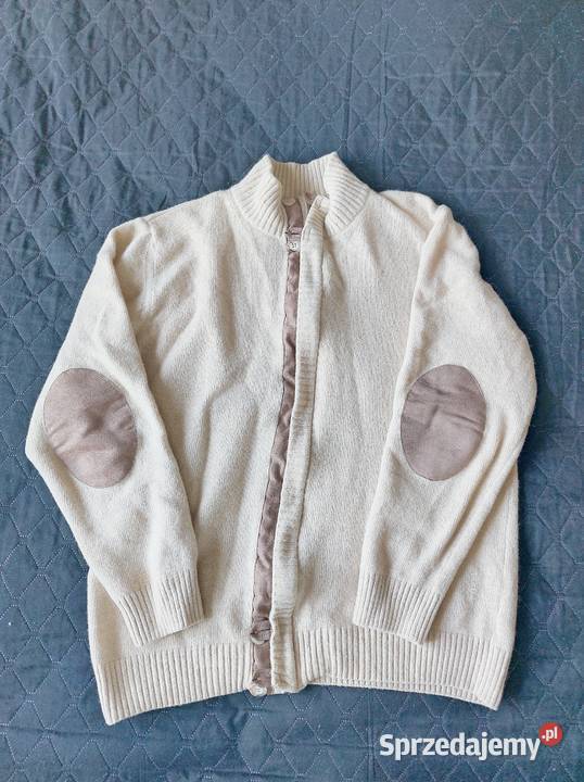 sweter wełniany Recman męski na zamek merino Poznań