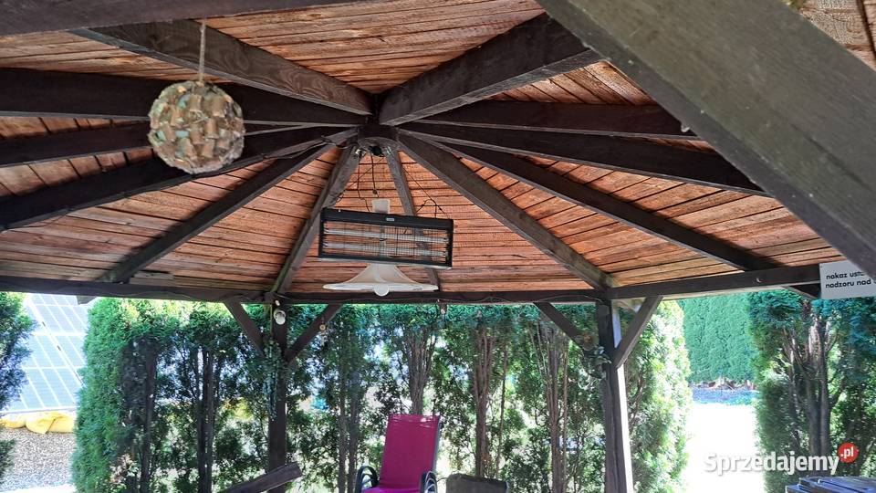 Wiata Altana ogrodowa kompletnaZ meblami tujami