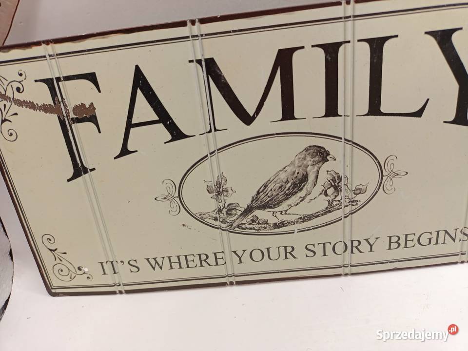 Szyld blacha Family metalowa zawieszka Zamość